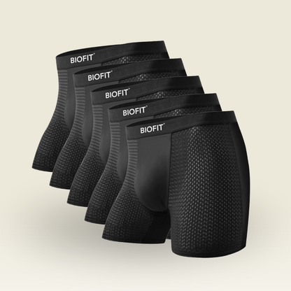 BIOFIT Essentials Boxer Briefs Black | 5 Pack + 5 FREE