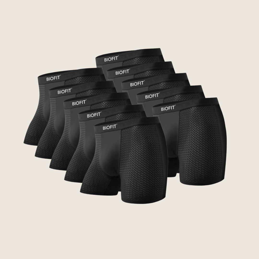 BIOFIT Essentials Boxer Briefs Black | 5 Pack + 5 FREE